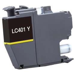 Compatible inkjet cartridge for Brother LC401Y - yellow