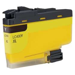 Compatible inkjet cartridge for Brother LC406XLY - high yield yellow