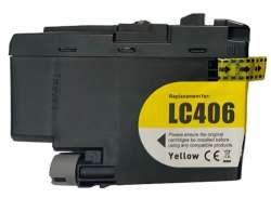 Compatible inkjet cartridge for Brother LC406Y - yellow