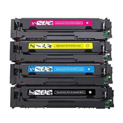 Compatible HP 414X toner cartridges - WITH CHIP - 4-pack