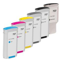 Remanufactured inkjet cartridges Multipack for HP 727 - 6 pack